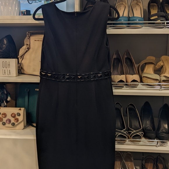 Calvin Klein Little Black Dress with Black Beading - Picture 3 of 6